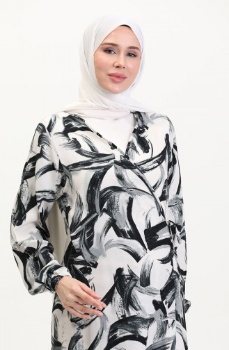 Robe de Prière Noir 4483AH-04