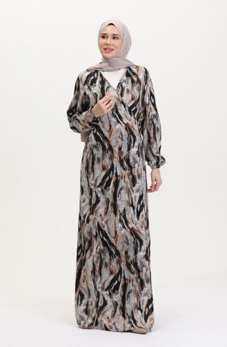 Robe de Prière Noir 4483AI-04