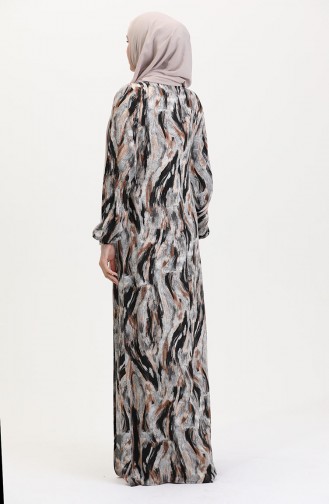 Robe de Prière Noir 4483AI-04