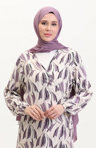 Light Lilac Praying Dress 4483AJ-05