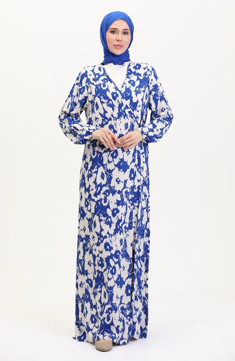 Robe de Prière Indigo 4483AK-02
