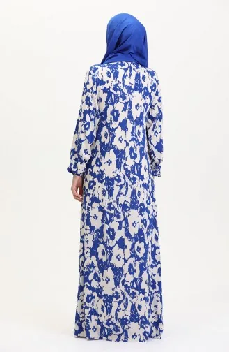 Robe de Prière Indigo 4483AK-02