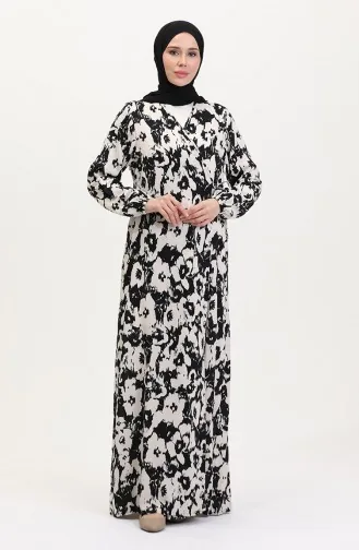 Robe de Prière Noir 4483AK-03