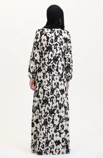 Robe de Prière Noir 4483AK-03