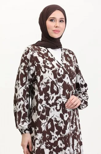 Robe De Prière à Nouer Sur Le Côté 4483AK-05 Marron 4483AK-05