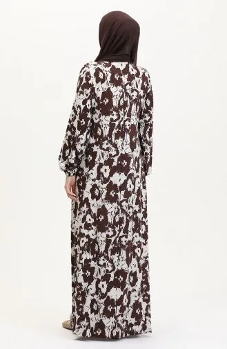 Robe De Prière à Nouer Sur Le Côté 4483AK-05 Marron 4483AK-05