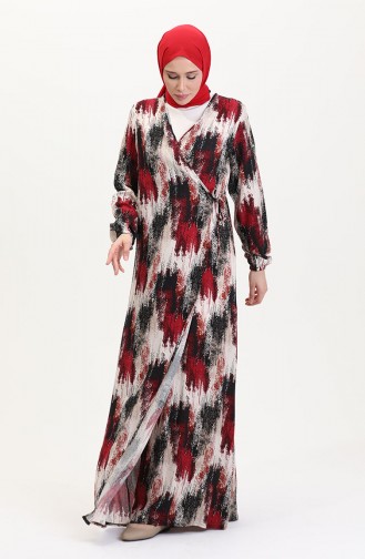 Robe de Prière Bordeaux 4483AM-01