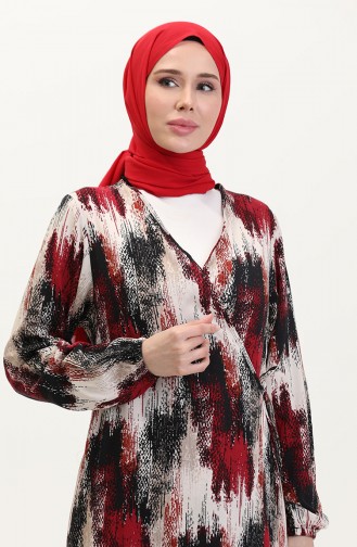 Robe de Prière Bordeaux 4483AM-01