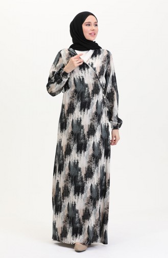 Robe de Prière Gris 4483AM-04