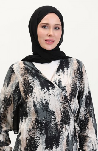 Robe de Prière Gris 4483AM-04