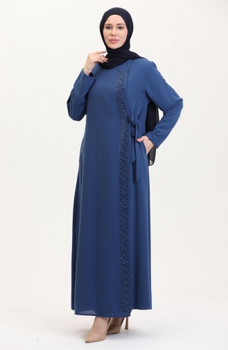 عباءه نيلي 5075-08