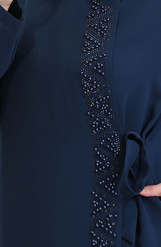 عباءه أزرق زيتي 5075-09