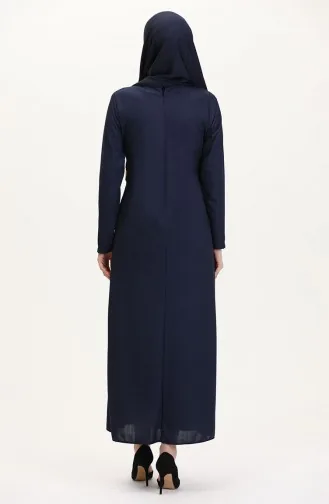 Jurk Met Riemdetail In Paklook 4736-02 Marineblauw 4736-02