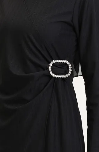 Taş Detaylı Takım Görünümlü Elbise 4740-03 Siyah