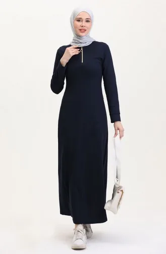 Robe De Sport Zippée 7695-01 Bleu Marine 7695-01