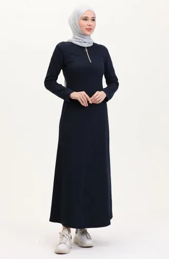 Robe De Sport Zippée 7695-01 Bleu Marine 7695-01