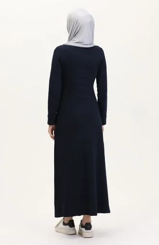 Robe De Sport Zippée 7695-01 Bleu Marine 7695-01