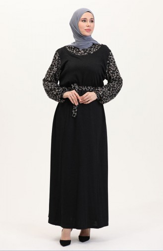 Khaki Hijab Kleider 4405C-02