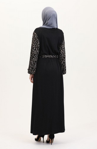 Khaki Hijab Kleider 4405C-02