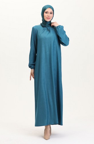 Türkis Hijab Kleider 99490701-05