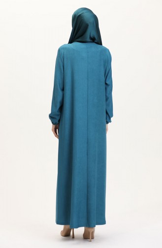 Türkis Hijab Kleider 99490701-05