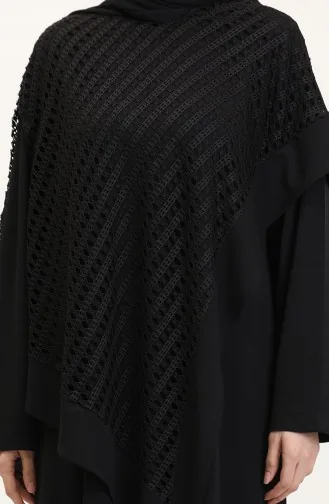 Büyük Beden Fileli Takım 5504-01 Siyah