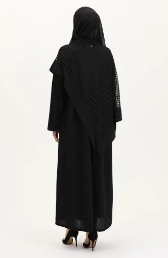 Büyük Beden Fileli Takım 5504-01 Siyah