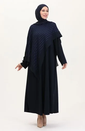 Büyük Beden Fileli Takım 5504-02 Lacivert