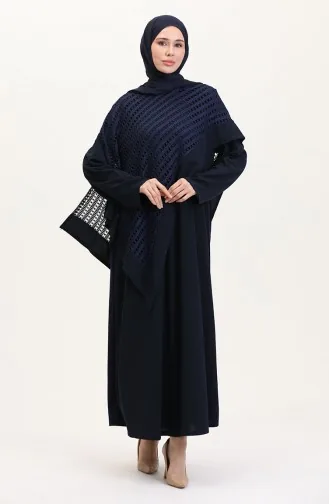 Büyük Beden Fileli Takım 5504-02 Lacivert