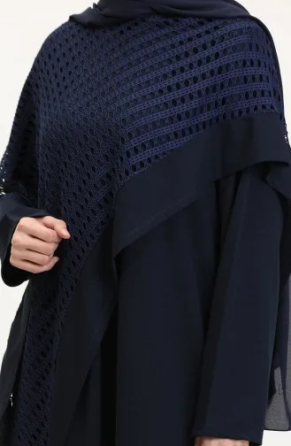 Büyük Beden Fileli Takım 5504-02 Lacivert