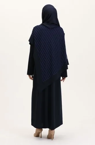 Büyük Beden Fileli Takım 5504-02 Lacivert