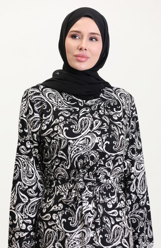 Kuşaklı Emrpime Süet Elbise 4582A-01 Siyah