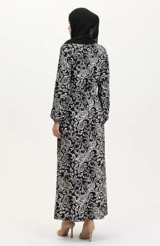 Black Hijab Dress 4582A-01