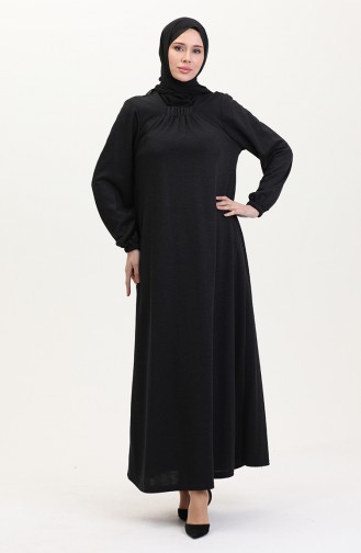 Schwarz Hijab Kleider 994907-01