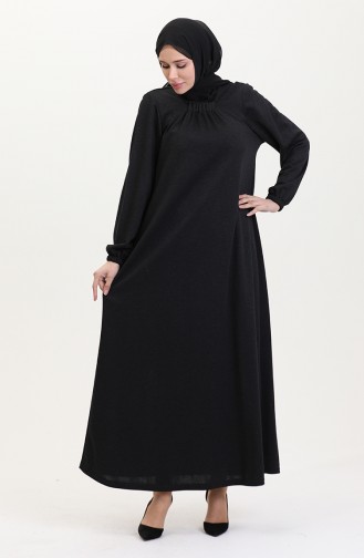 Schwarz Hijab Kleider 994907-01
