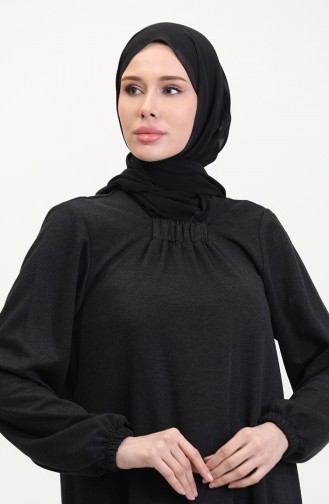 Schwarz Hijab Kleider 994907-01