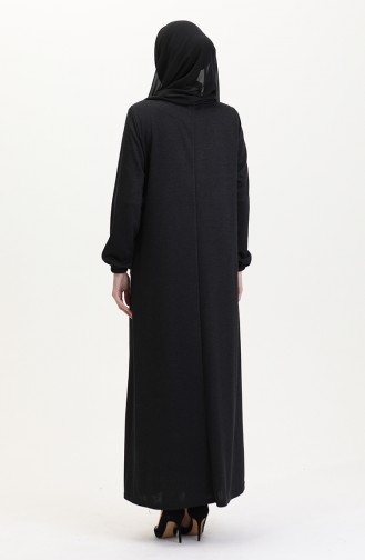 Schwarz Hijab Kleider 994907-01