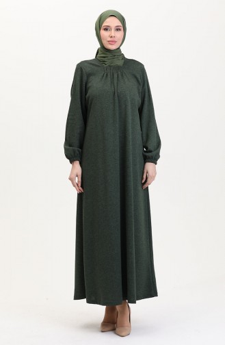 Grün Hijab Kleider 994907-03