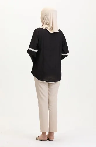 Chemisier En Dentelle Şile Cloth 0017-01 Noir 0017-01