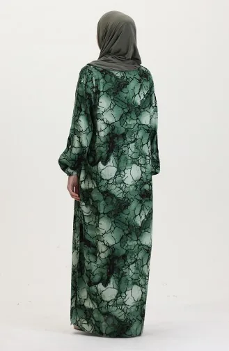 Viscose Abaya Prayer Dress 6368-01 Green 6368-01
