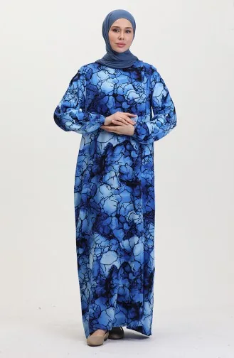 Viscose Abaya Prayer Dress 6368-03 Indigo 6368-03