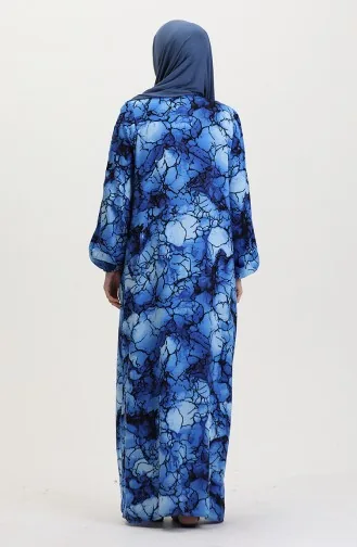 Viscose Abaya Prayer Dress 6368-03 Indigo 6368-03