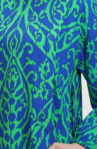 Robe De Prière Abaya En Viscose 6370-02 Vert 6370-02