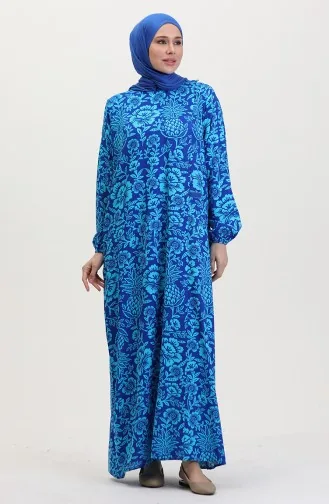 Viscose Abaya Prayer Dress 6370-04 Blue 6370-04