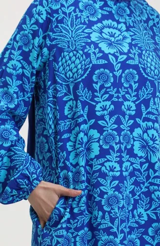 Viscose Abaya Prayer Dress 6370-04 Blue 6370-04