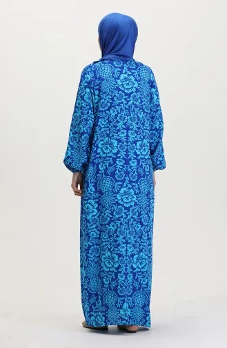 Viscose Abaya Prayer Dress 6370-04 Blue 6370-04