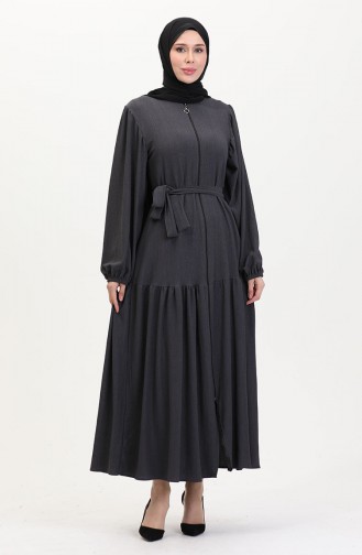 Smoke-Colored Abaya 1026-07