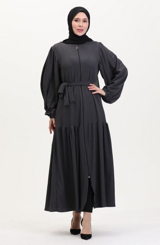 Smoke-Colored Abaya 1026-07