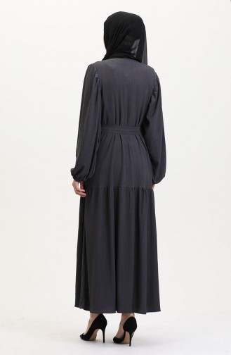 Smoke-Colored Abaya 1026-07