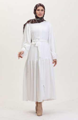 White Abaya 1026-08